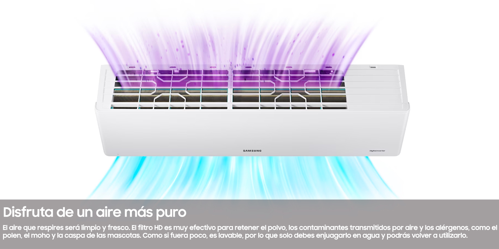 Aire Acondicionado Samsung Split Inverter, Frío & Calor