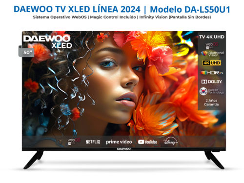 SMART TV DAEWOO XLED 50" 4K UHD WEBOS DOLBY AUDIO CON MAGIC CONTROL | DA-LS50U1