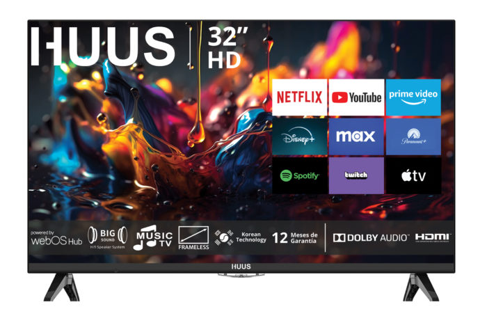 SMART TV HUUS 32″ HD LINEA 2025 WEBOS SOUNDBAR INCORPORADO | 32UH25WO