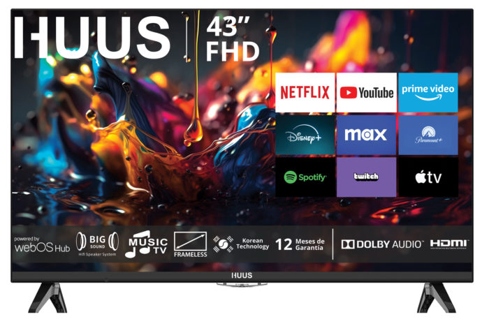 SMART TV HUUS 43″ FHD LINEA 2025 WEBOS SOUNDBAR INCORPORADO | 43UH25WO